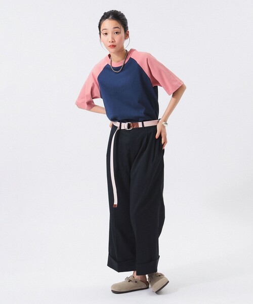 SCREEN STARS（スクリーンスターズ）の「【別注】SCREEN STARS / 2トーン ラグラン Tシャツ（Tシャツ/カットソー・レディース・ブラック/ネイビー/ブラウン・ONE SIZE）」の11枚目の写真