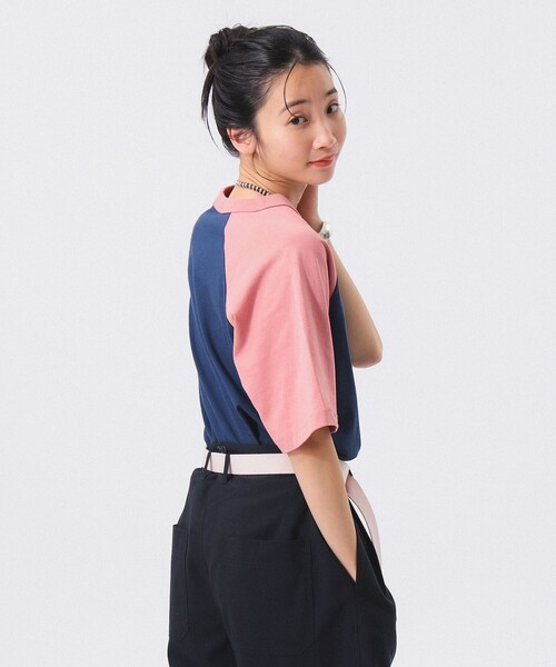 SCREEN STARS（スクリーンスターズ）の「【別注】SCREEN STARS / 2トーン ラグラン Tシャツ（Tシャツ/カットソー・レディース・ブラック/ネイビー/ブラウン・ONE SIZE）」の13枚目の写真