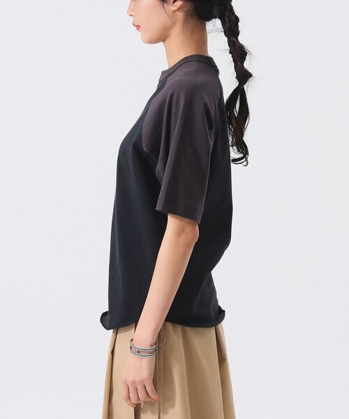 SCREEN STARS（スクリーンスターズ）の「【別注】SCREEN STARS / 2トーン ラグラン Tシャツ（Tシャツ/カットソー・レディース・ブラック/ネイビー/ブラウン・ONE SIZE）」の15枚目の写真