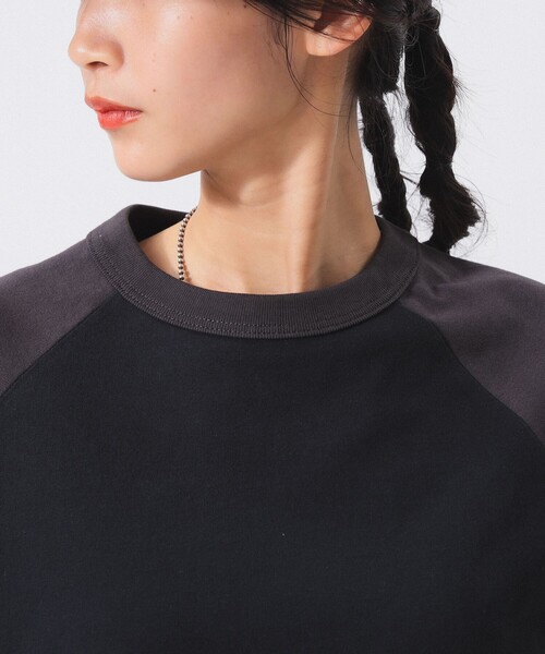 SCREEN STARS（スクリーンスターズ）の「【別注】SCREEN STARS / 2トーン ラグラン Tシャツ（Tシャツ/カットソー・レディース・ブラック/ネイビー/ブラウン・ONE SIZE）」の17枚目の写真