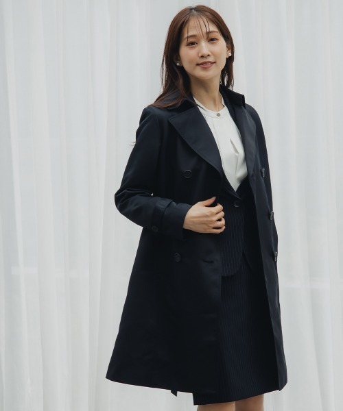 セール】小さいサイズ ミドル丈トレンチコート 低身長さん・小柄女性