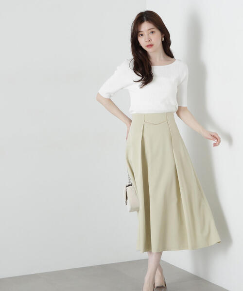 PROPORTION BODY DRESSING(プロポーションボディドレッシング)の「ボートネックランダムリブニット / 1215170300(ニット/セーター・レディース・ピンク/ライトグリーン/ホワイト系その他/ブラック・SMALL/MEDIUM)」の17枚目の写真