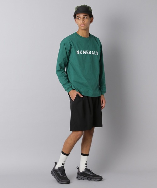 NUMERALS(ヌメラルズ)の「【NUMERALS】ストレッチロゴロングスリーブTEE(Tシャツ/カットソー・メンズ・カーキ/オフホワイト/ブラック・LARGE/MEDIUM/SMALL)」の12枚目の写真