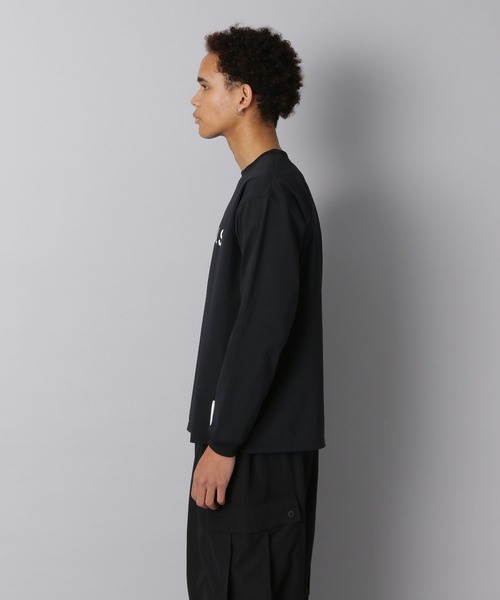 セール】【NUMERALS】ストレッチロゴロングスリーブTEE（Tシャツ