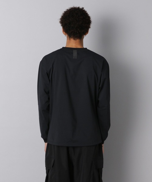 NUMERALS(ヌメラルズ)の「【NUMERALS】ストレッチロゴロングスリーブTEE(Tシャツ/カットソー・メンズ・カーキ/オフホワイト/ブラック・LARGE/MEDIUM/SMALL)」の15枚目の写真