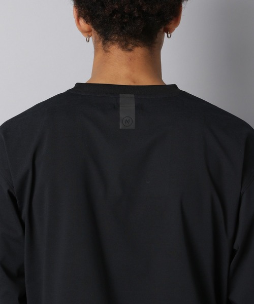 NUMERALS(ヌメラルズ)の「【NUMERALS】ストレッチロゴロングスリーブTEE(Tシャツ/カットソー・メンズ・カーキ/オフホワイト/ブラック・LARGE/MEDIUM/SMALL)」の19枚目の写真