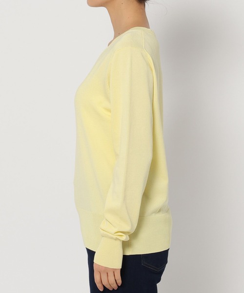 FOUND GOOD(ファウンドグッド)の「14GキレイナVネックニット(ニット/セーター・レディース・グリーン系2/イエロー系2/グレー系/ブルー系5/ベージュ/ブラック・S/M/L)」の21枚目の写真