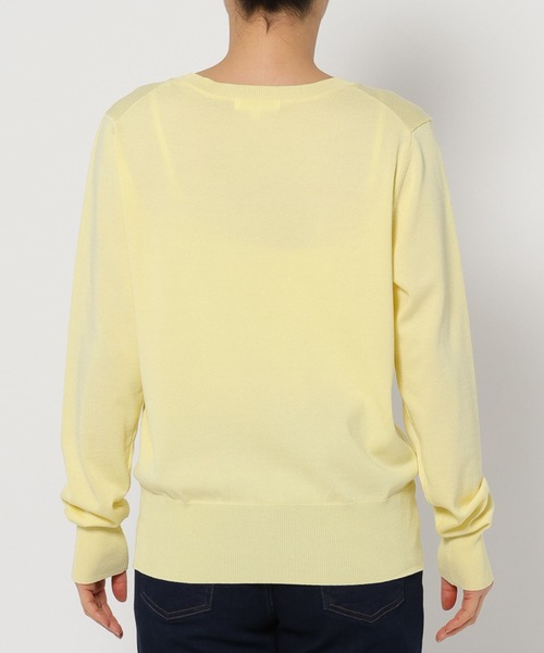 FOUND GOOD(ファウンドグッド)の「14GキレイナVネックニット(ニット/セーター・レディース・グリーン系2/イエロー系2/グレー系/ブルー系5/ベージュ/ブラック・S/M/L)」の22枚目の写真