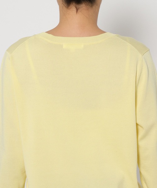 FOUND GOOD(ファウンドグッド)の「14GキレイナVネックニット(ニット/セーター・レディース・グリーン系2/イエロー系2/グレー系/ブルー系5/ベージュ/ブラック・S/M/L)」の14枚目の写真