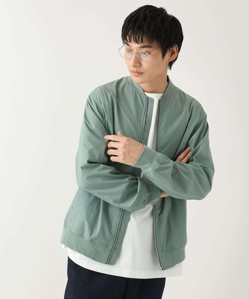 a.v.v(アーヴェヴェ)の「【イージーケア/洗濯機で洗える/ストレッチ】ストレッチリブブルゾン(ブルゾン・メンズ・グリーン・48/46/50)」の1枚目の写真