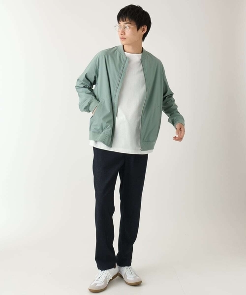 a.v.v(アーヴェヴェ)の「【イージーケア/洗濯機で洗える/ストレッチ】ストレッチリブブルゾン(ブルゾン・メンズ・グリーン・48/46/50)」の3枚目の写真