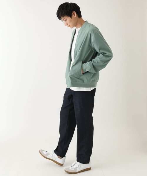 a.v.v(アーヴェヴェ)の「【イージーケア/洗濯機で洗える/ストレッチ】ストレッチリブブルゾン(ブルゾン・メンズ・グリーン・48/46/50)」の4枚目の写真