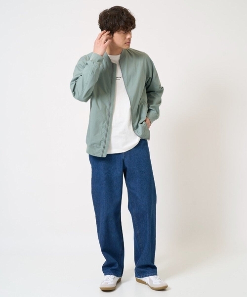 a.v.v(アーヴェヴェ)の「【イージーケア/洗濯機で洗える/ストレッチ】ストレッチリブブルゾン(ブルゾン・メンズ・グリーン・48/46/50)」の5枚目の写真