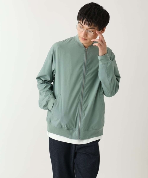 a.v.v(アーヴェヴェ)の「【イージーケア/洗濯機で洗える/ストレッチ】ストレッチリブブルゾン(ブルゾン・メンズ・グリーン・48/46/50)」の9枚目の写真