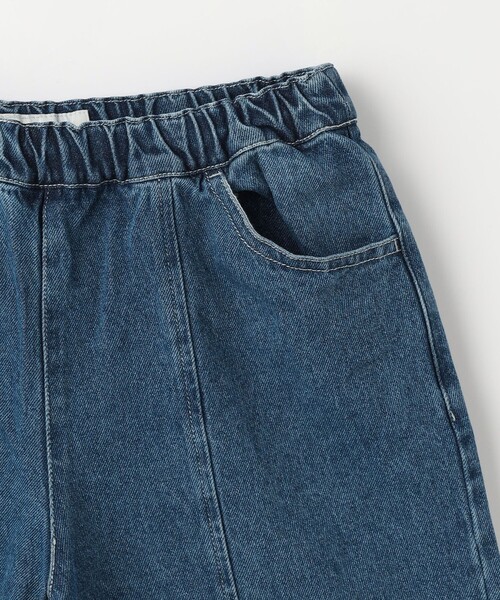 green label relaxing（グリーンレーベルリラクシング）の「デニム ショートパンツ / キッズ  100cm-130cm（デニムパンツ・キッズ・ブラック/コバルトブルー・120cm/130cm/110cm/100cm）」の7枚目の写真