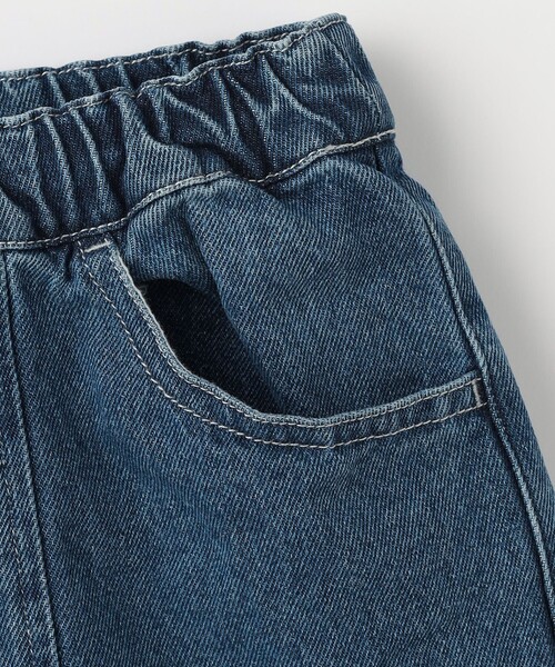 green label relaxing（グリーンレーベルリラクシング）の「デニム ショートパンツ / キッズ  100cm-130cm（デニムパンツ・キッズ・ブラック/コバルトブルー・120cm/130cm/110cm/100cm）」の8枚目の写真