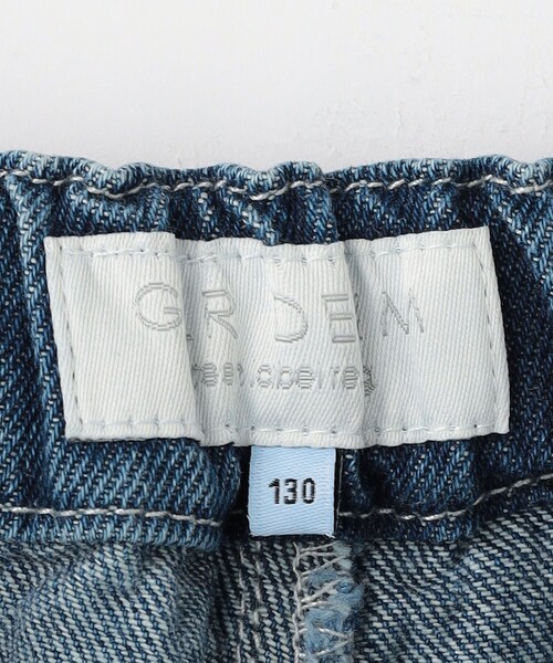 green label relaxing（グリーンレーベルリラクシング）の「デニム ショートパンツ / キッズ  100cm-130cm（デニムパンツ・キッズ・ブラック/コバルトブルー・120cm/130cm/110cm/100cm）」の19枚目の写真