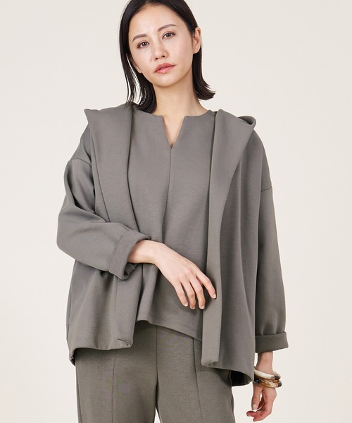 marmors（マルモア）の「【marmors】gown parka〈セットアップ対応〉（パーカー・レディース・カーキオリーブ/グレー/ブラック・36）」の3枚目の写真