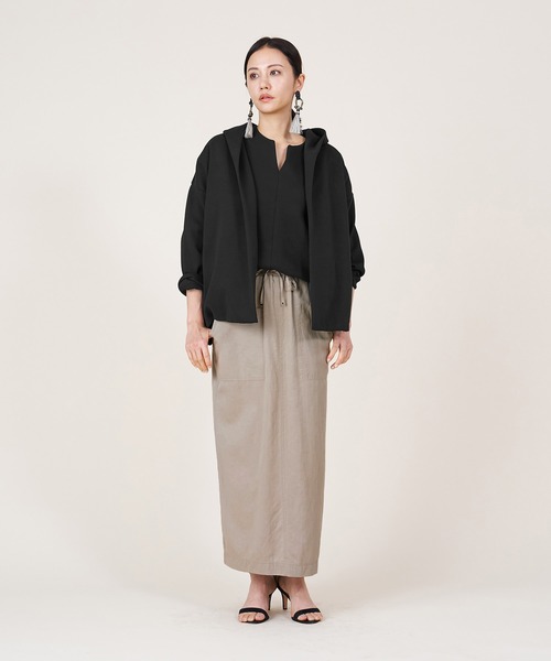 marmors（マルモア）の「【marmors】gown parka〈セットアップ対応〉（パーカー・レディース・カーキオリーブ/グレー/ブラック・36）」の6枚目の写真