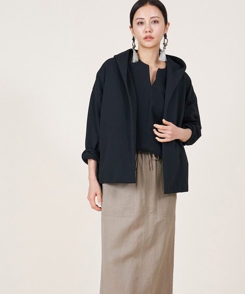 marmors（マルモア）の「【marmors】gown parka〈セットアップ対応〉（パーカー・レディース・カーキオリーブ/グレー/ブラック・36）」の7枚目の写真