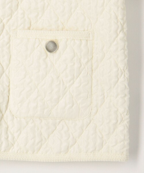 MICO COULIER（ミコクリエ）の「エンボスキルトジャケット（ブルゾン・レディース・オフホワイト/ネイビー・38）」の12枚目の写真