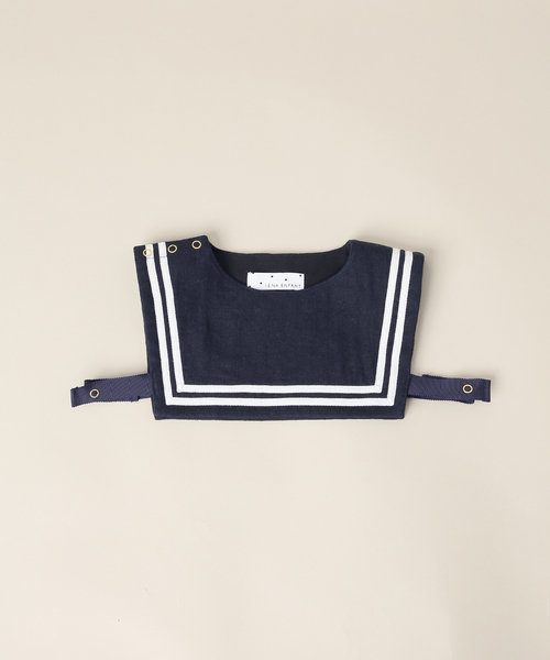 IENA ENFANT（イエナアンファン）の「《追加》セーラースタイベスト baby（ベビーギフト・レディース・ホワイト/ホワイト系その他/ネイビー・FREE）」の7枚目の写真