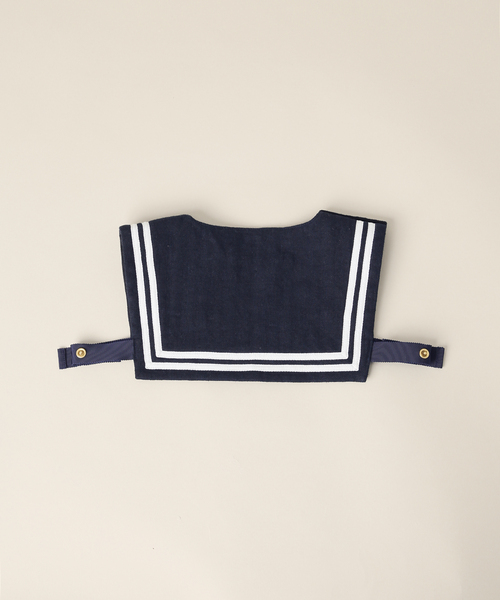 IENA ENFANT（イエナアンファン）の「《追加》セーラースタイベスト baby（ベビーギフト・レディース・ホワイト/ホワイト系その他/ネイビー・FREE）」の8枚目の写真