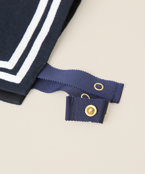 IENA ENFANT（イエナアンファン）の「《追加》セーラースタイベスト baby（ベビーギフト・レディース・ホワイト/ホワイト系その他/ネイビー・FREE）」の10枚目の写真