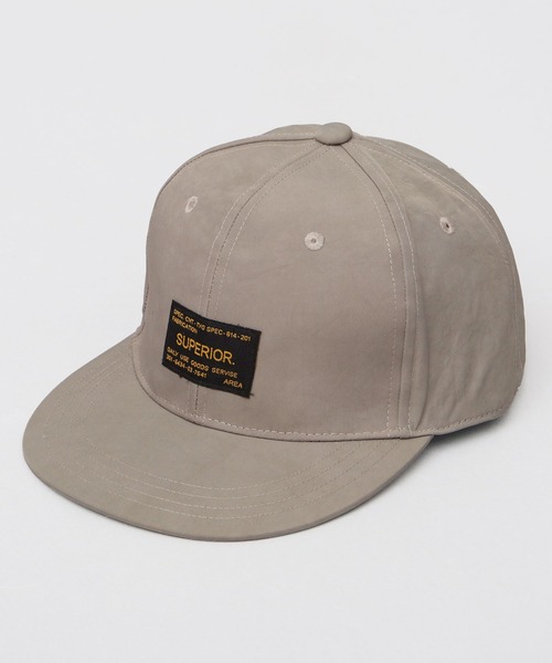 A.M.S.（エーエムエス）の「撥水 ムラ染風 ワッシャーナイロン 平つば ベースボールキャップ（キャップ・メンズ・ブラック/グレイッシュベージュ/ライトグレー・FREE）」の21枚目の写真