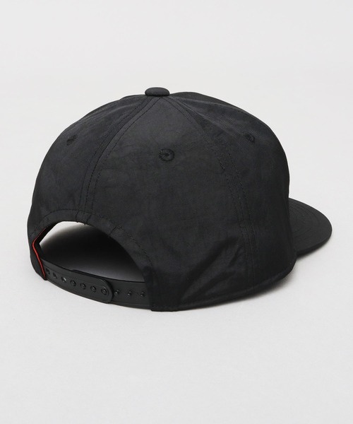撥水 ムラ染風 ワッシャーナイロン 平つば ベースボールキャップ