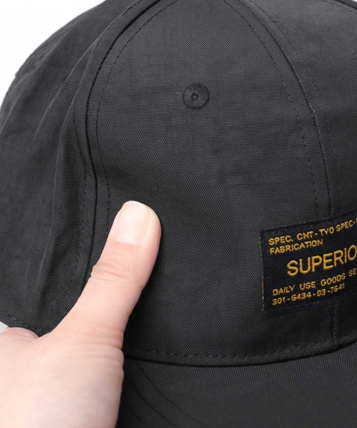 A.M.S.（エーエムエス）の「撥水 ムラ染風 ワッシャーナイロン 平つば ベースボールキャップ（キャップ・メンズ・ブラック/グレイッシュベージュ/ライトグレー・FREE）」の14枚目の写真
