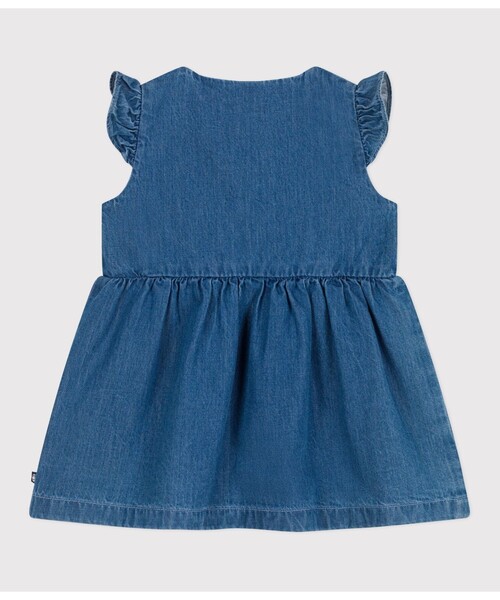 PETIT BATEAU(プチバトー)の「ワンピース(ワンピース・キッズ・ブルー・12MONTH/18MONTH/24MONTH/36MONTH)」の3枚目の写真