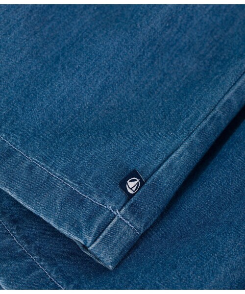 PETIT BATEAU(プチバトー)の「ワンピース(ワンピース・キッズ・ブルー・12MONTH/18MONTH/24MONTH/36MONTH)」の2枚目の写真