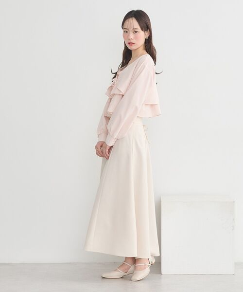 earth music&ecology（アースミュージックアンドエコロジー）の「ティアードアンサンブルブラウス（シャツ/ブラウス・レディース・アイボリー/ピンク/ライトグレー系1・FREE）」の13枚目の写真