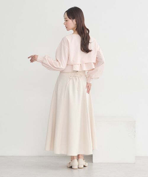 earth music&ecology（アースミュージックアンドエコロジー）の「ティアードアンサンブルブラウス（シャツ/ブラウス・レディース・アイボリー/ピンク/ライトグレー系1・FREE）」の14枚目の写真