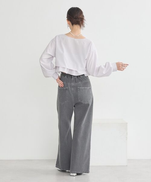 earth music&ecology（アースミュージックアンドエコロジー）の「ティアードアンサンブルブラウス（シャツ/ブラウス・レディース・アイボリー/ピンク/ライトグレー系1・FREE）」の18枚目の写真