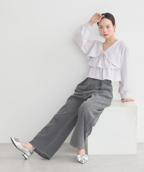 earth music&ecology（アースミュージックアンドエコロジー）の「ティアードアンサンブルブラウス（シャツ/ブラウス・レディース・アイボリー/ピンク/ライトグレー系1・FREE）」の21枚目の写真