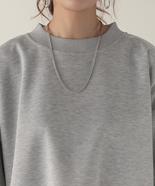 HUG.U（ハグユー）の「とろける極のび ポンチ Tシャツ 半袖ver.（Tシャツ/カットソー・レディース・グレイッシュブルー/ライトグレー/ホワイト/ミント/グレイッシュベージュ/ブラック/スモークピンク・FREE）」の10枚目の写真