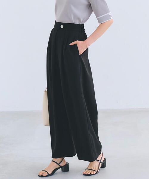 grove（グローブ）の「エフォートレスマキシスカンツ（その他パンツ・レディース・ブラック/カーキ/チャコールグレー・02/05/04/03/01）」の2枚目の写真