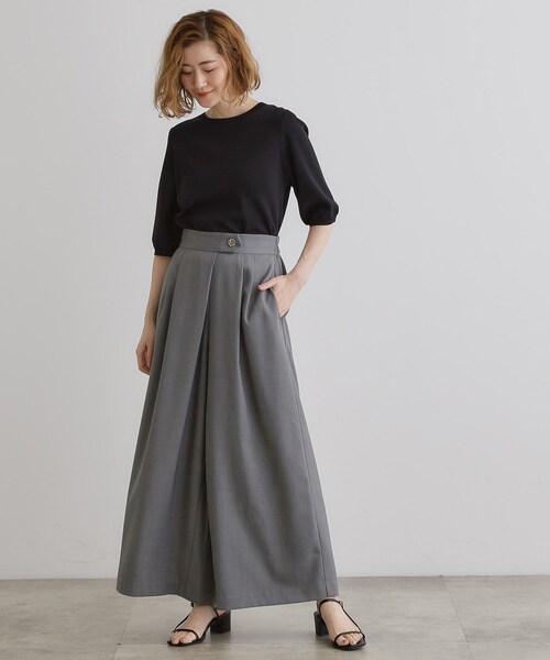 grove（グローブ）の「エフォートレスマキシスカンツ（その他パンツ・レディース・ブラック/カーキ/チャコールグレー・02/05/04/03/01）」の20枚目の写真