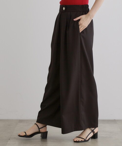 grove（グローブ）の「エフォートレスマキシスカンツ（その他パンツ・レディース・ブラック/カーキ/チャコールグレー・02/05/04/03/01）」の18枚目の写真