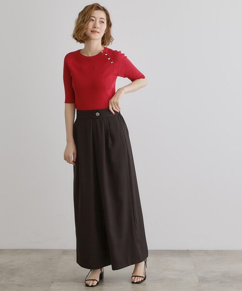 grove（グローブ）の「エフォートレスマキシスカンツ（その他パンツ・レディース・ブラック/カーキ/チャコールグレー・02/05/04/03/01）」の16枚目の写真