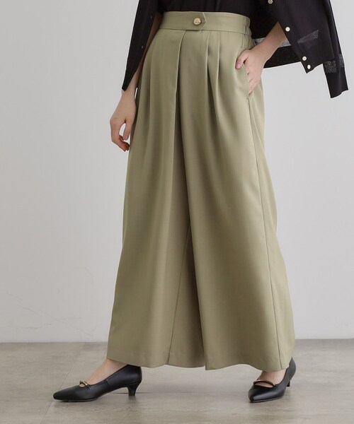 grove（グローブ）の「エフォートレスマキシスカンツ（その他パンツ・レディース・ブラック/カーキ/チャコールグレー・02/05/04/03/01）」の13枚目の写真