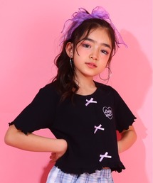 BABYDOLL（ベビードール）の「リボンリブ Tシャツ 0352K（Tシャツ/カットソー・キッズ）」