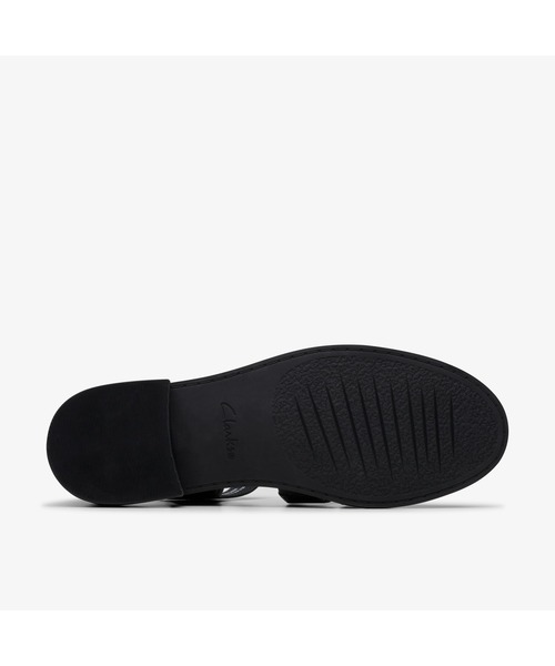 [美品] Clarks レザー　サンダル Hana Sun / ハナサン（ブラックレザー）（サンダル）｜Clarks