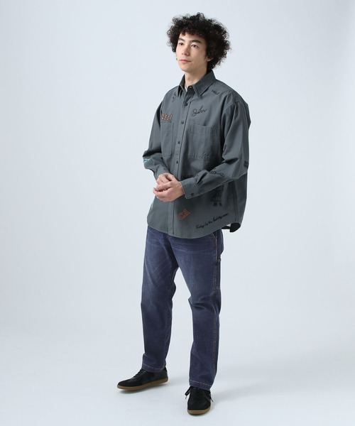 BAYFLOW（ベイフロー）の「[穿き心地抜群]ソフトデニムテーパードペインターパンツ[ストレッチ・軽量]（デニムパンツ・メンズ・アクア/ライトブルー・SMALL/MEDIUM/LARGE）」の16枚目の写真