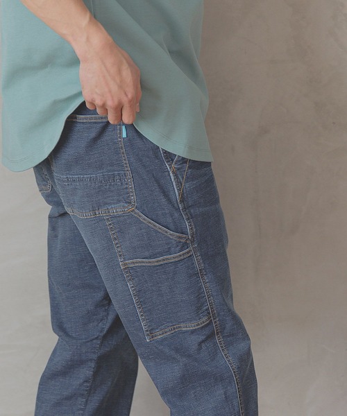 BAYFLOW（ベイフロー）の「[穿き心地抜群]ソフトデニムテーパードペインターパンツ[ストレッチ・軽量]（デニムパンツ・メンズ・アクア/ライトブルー・SMALL/MEDIUM/LARGE）」の20枚目の写真