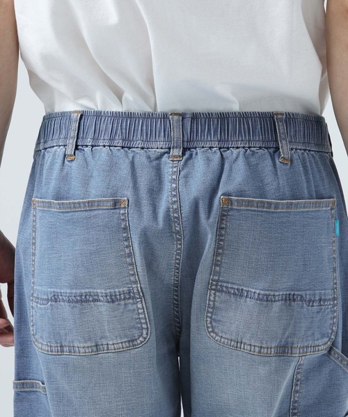 BAYFLOW（ベイフロー）の「[穿き心地抜群]ソフトデニムテーパードペインターパンツ[ストレッチ・軽量]（デニムパンツ・メンズ・アクア/ライトブルー・SMALL/MEDIUM/LARGE）」の11枚目の写真