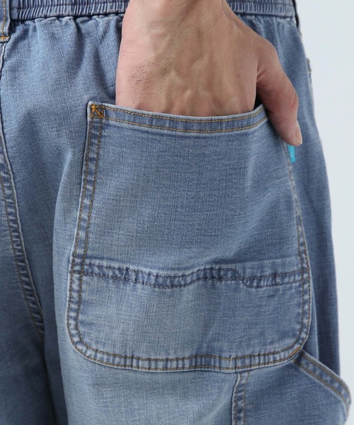 BAYFLOW（ベイフロー）の「[穿き心地抜群]ソフトデニムテーパードペインターパンツ[ストレッチ・軽量]（デニムパンツ・メンズ・アクア/ライトブルー・SMALL/MEDIUM/LARGE）」の12枚目の写真