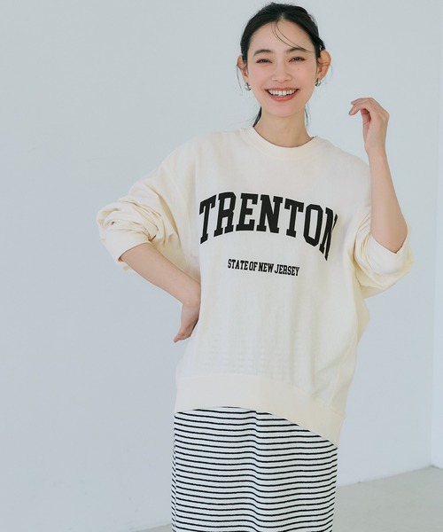 coca（coca）（コカ）の「ビッグシルエットロングTシャツ（Tシャツ/カットソー・レディース・アイボリー/チャコール/ライトグレー/レッド・S/M/L）」の7枚目の写真